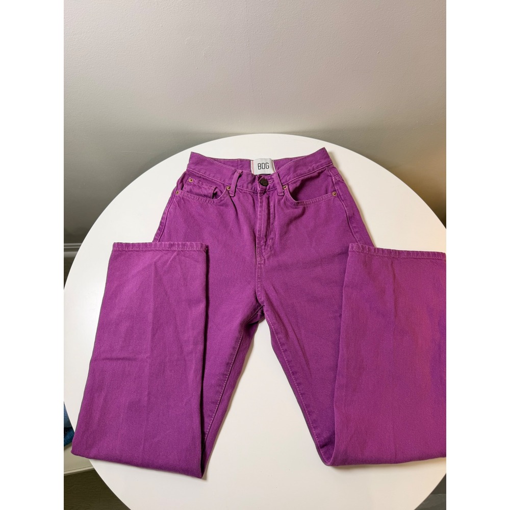 BDG Cowboy Jean Women 26 Purple Excellent High Rise Straight‎ Leg Denim